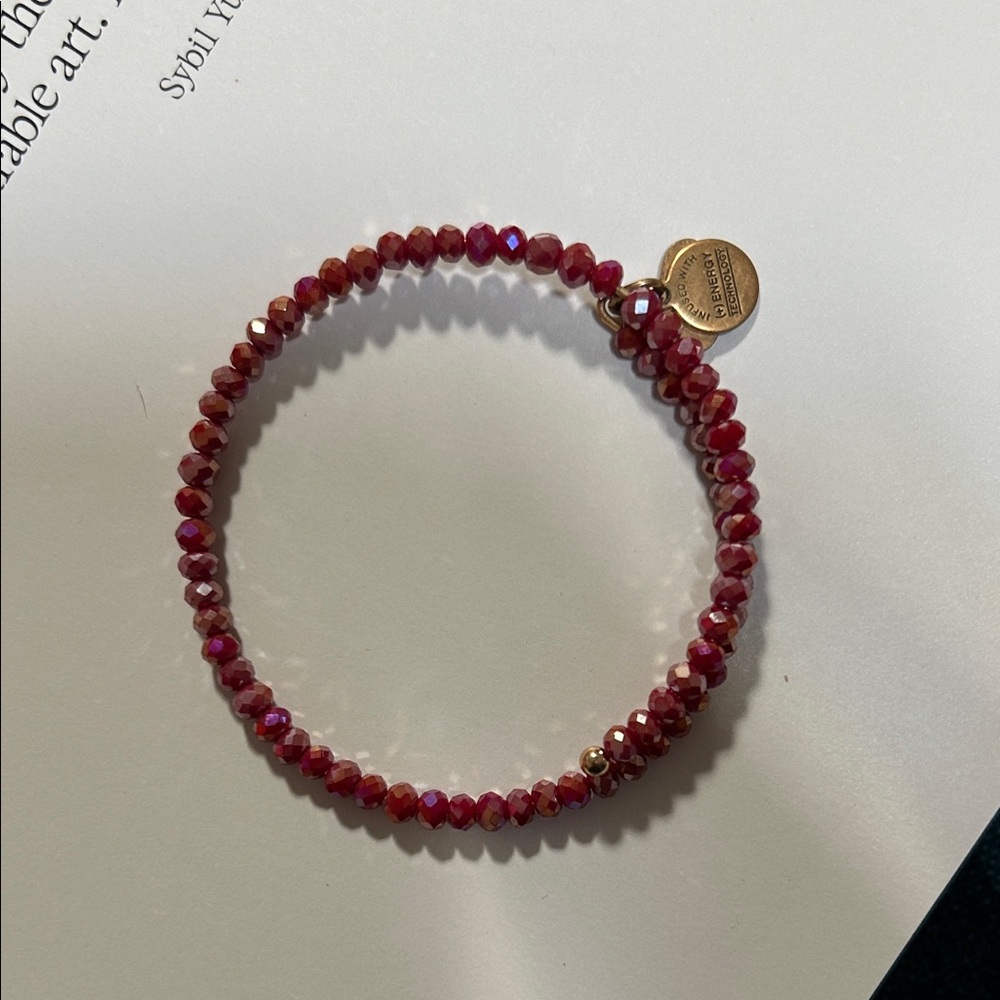 Alex and Ani Ruby Red Beaded Bracelet❤️